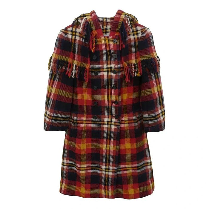 Manteau tartan Weill style folk chic vintage 70s taille 36/38