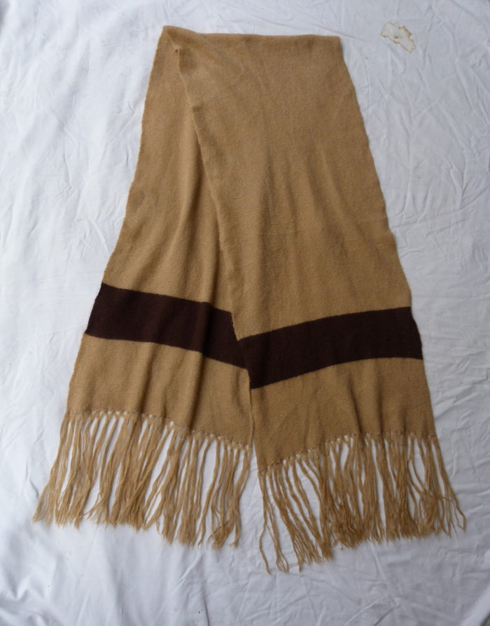 châle étole vintage 1978/88 Christian Dior style Bohème alpaga & cachemire