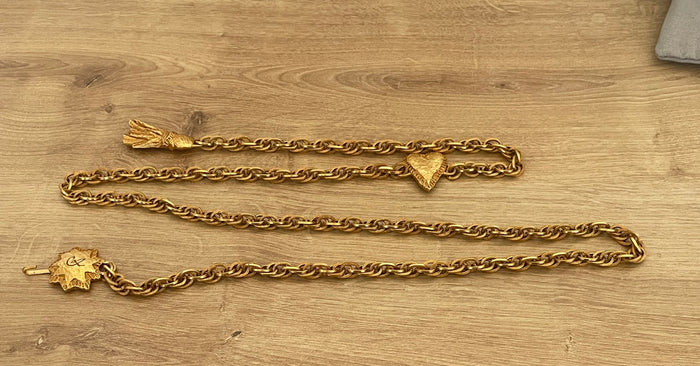 Ceinture chaine Christian Lacroix vintage - pièce rare - ceinture charms