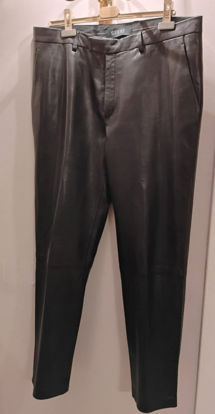 Pantalon en cuir GUCCI homme taille 56IT
