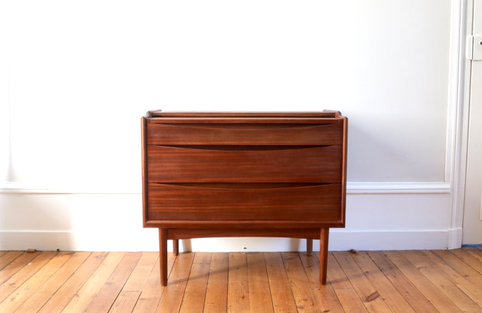 Commode coiffeuse scandinave teck Arne Vodder, danemark 1960