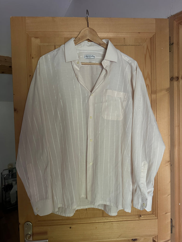 Chemise blanche à rayures - Made in France