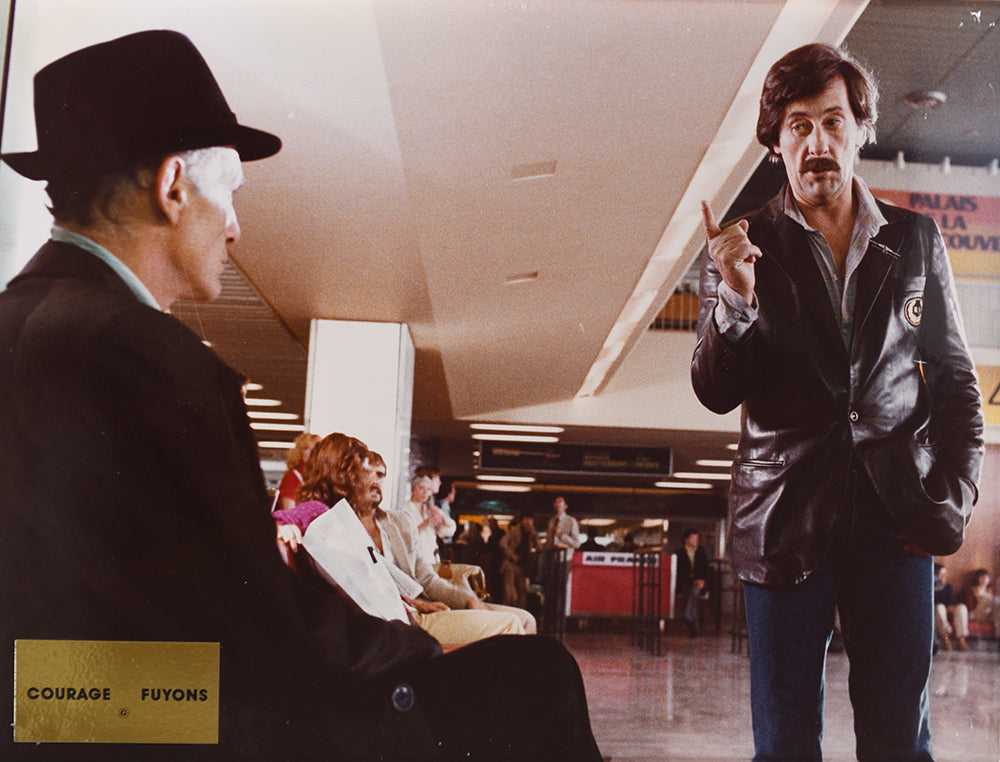 6 photos originales film " Courage fuyons" 1979 couleur 30 x 40 cm papier Kodak.