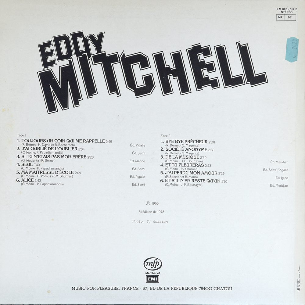 Eddy Mitchell  Alice