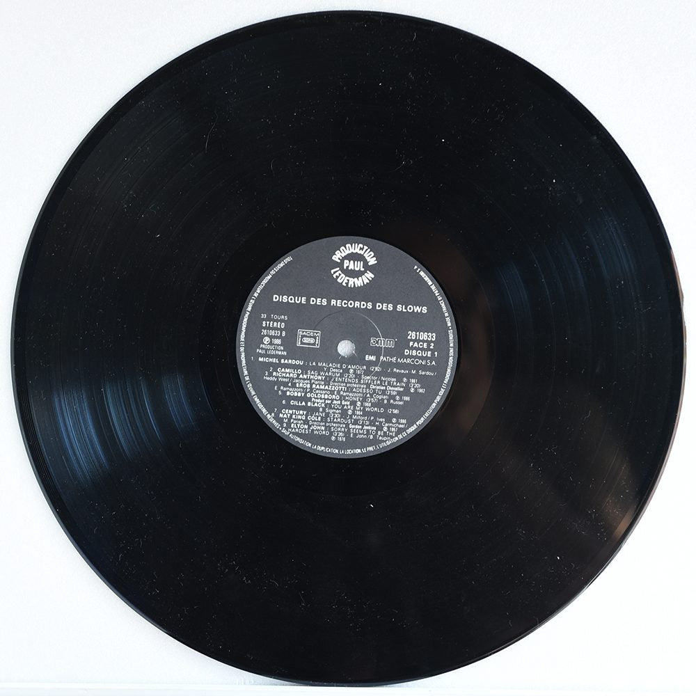 Le disque des Records slows 2 disque 33 tours