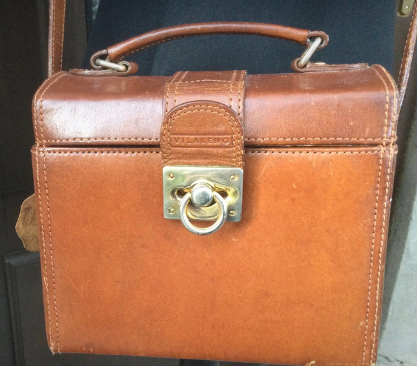 Sac à main cuir marron
