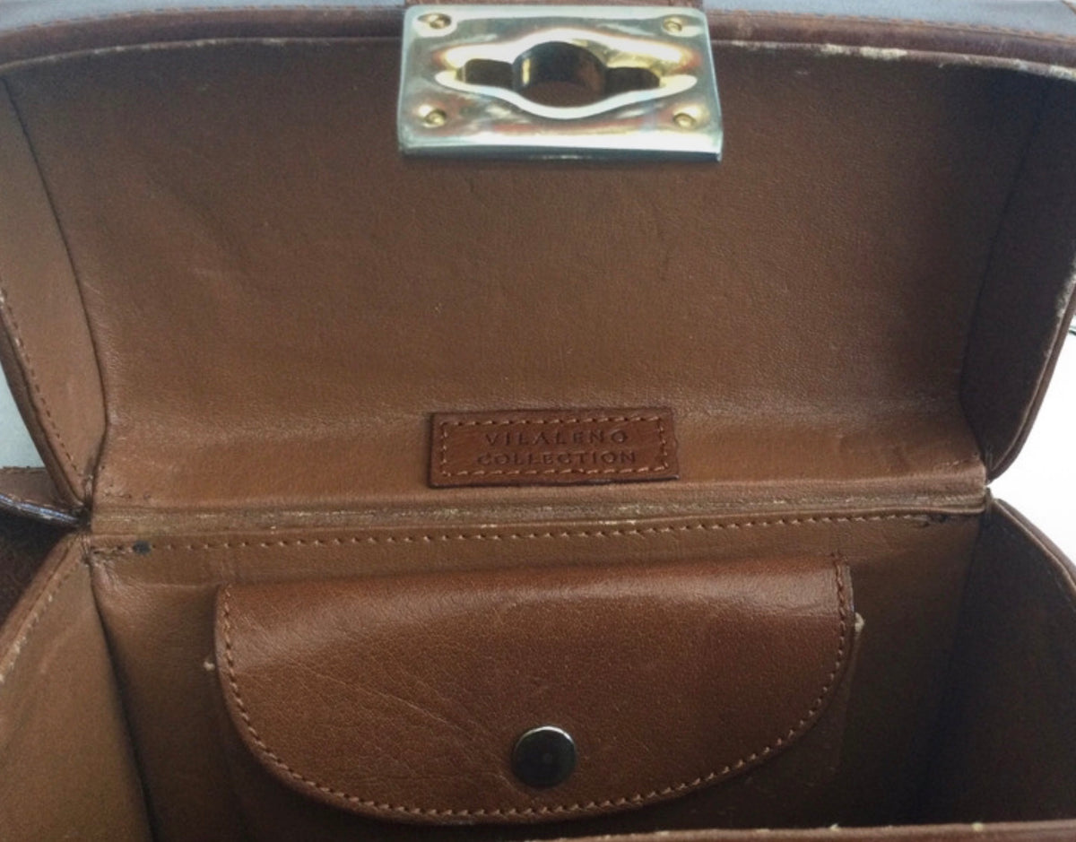 Sac à main cuir marron