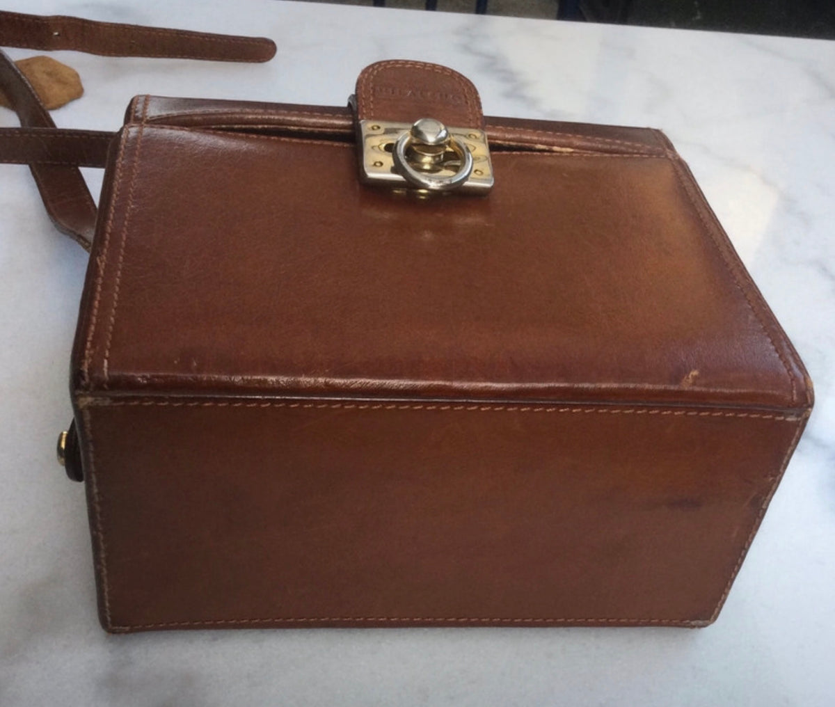 Sac à main cuir marron