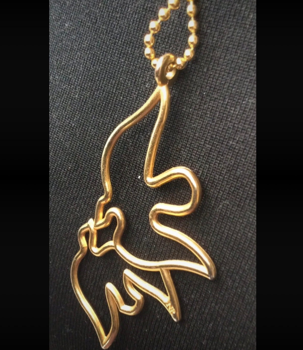Collier pendentif doré