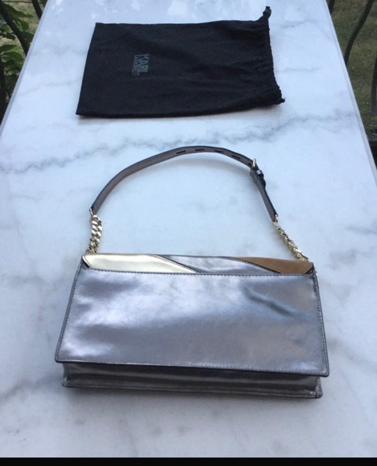 Sac pochette argenté/doré