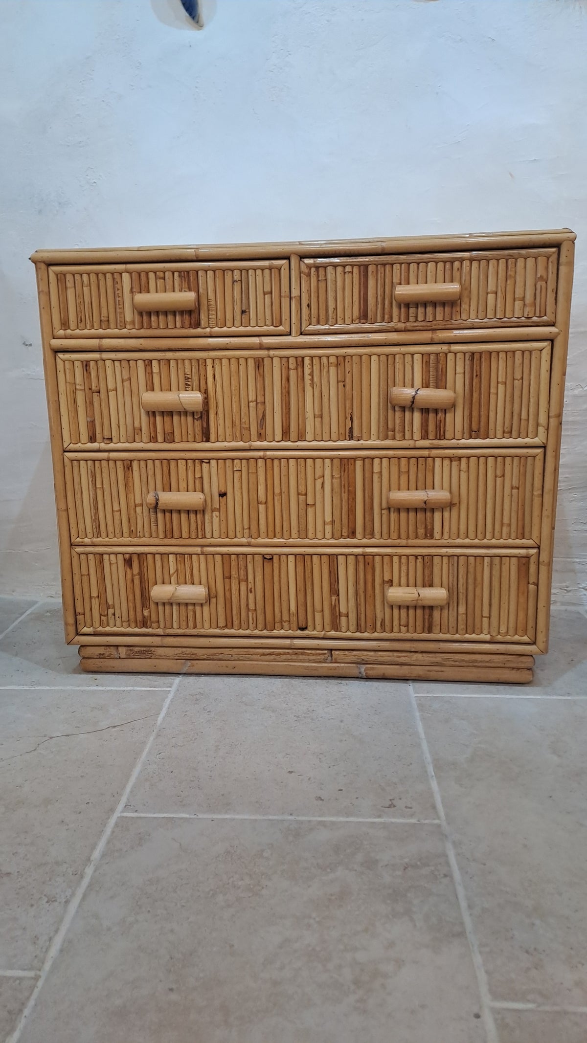 Commode en rotin