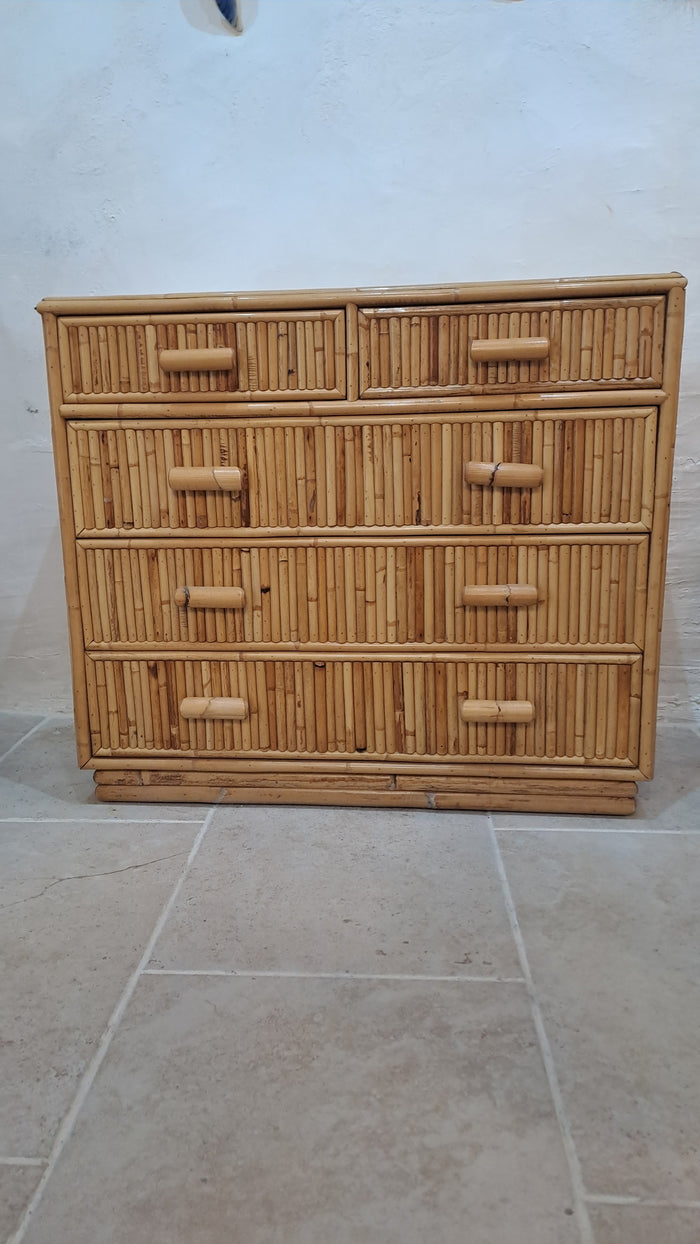 Commode en rotin
