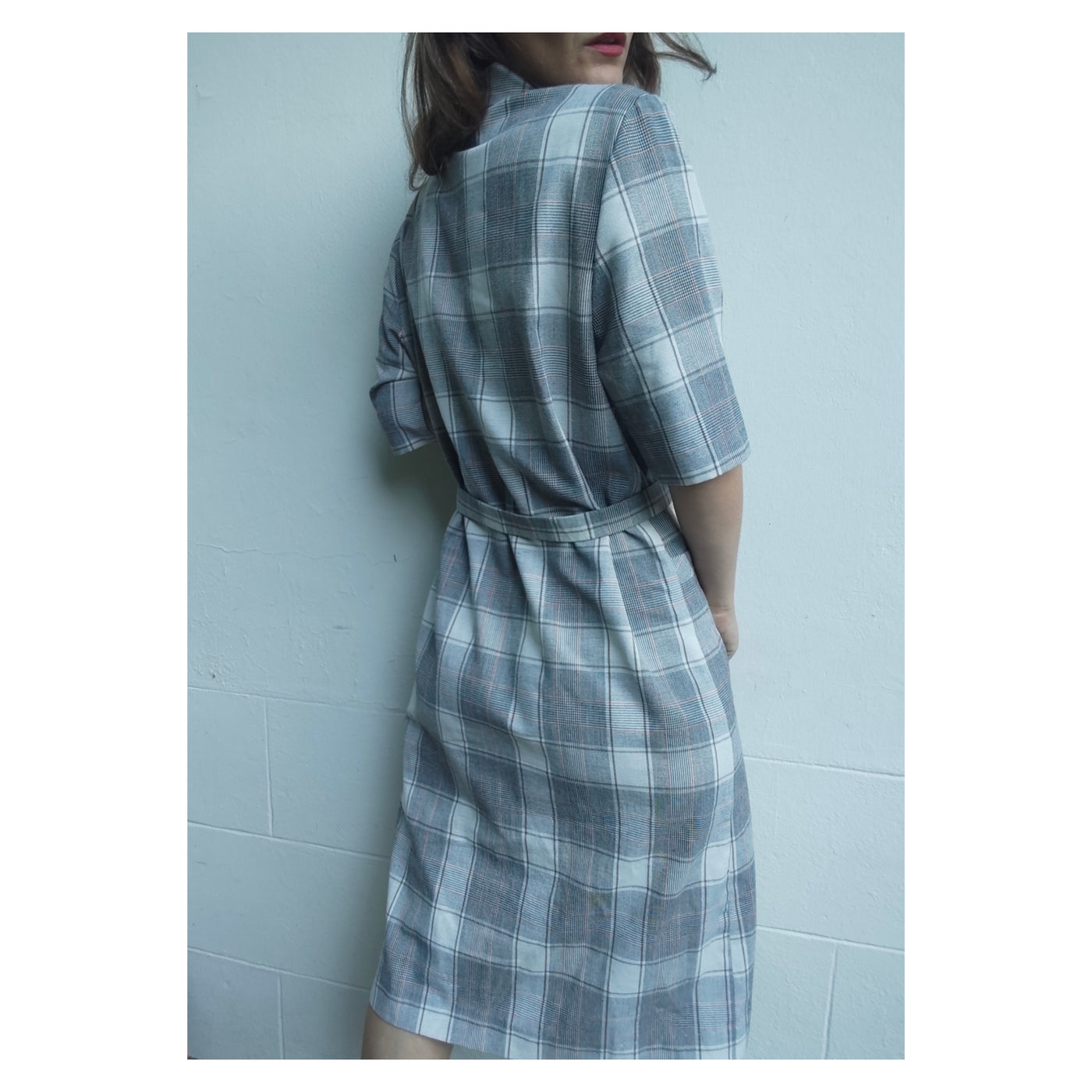 Robe chemise tartan