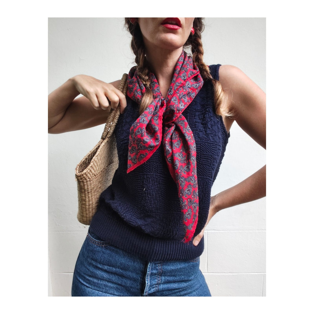 Foulard motif paisley/ cachemire/ provençal