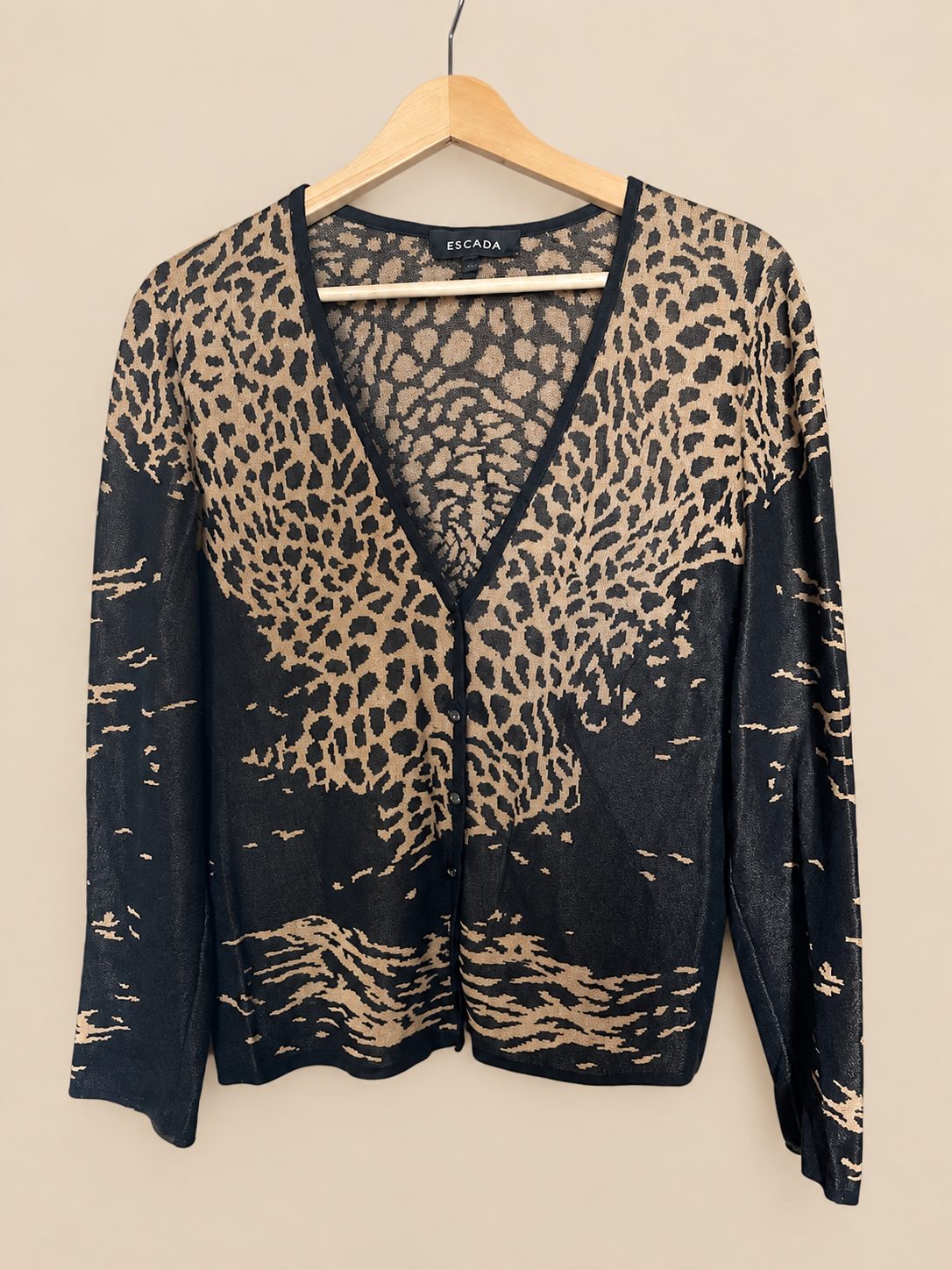 robe en maille jacquard sans manche  avec cardigan assorti manches longues