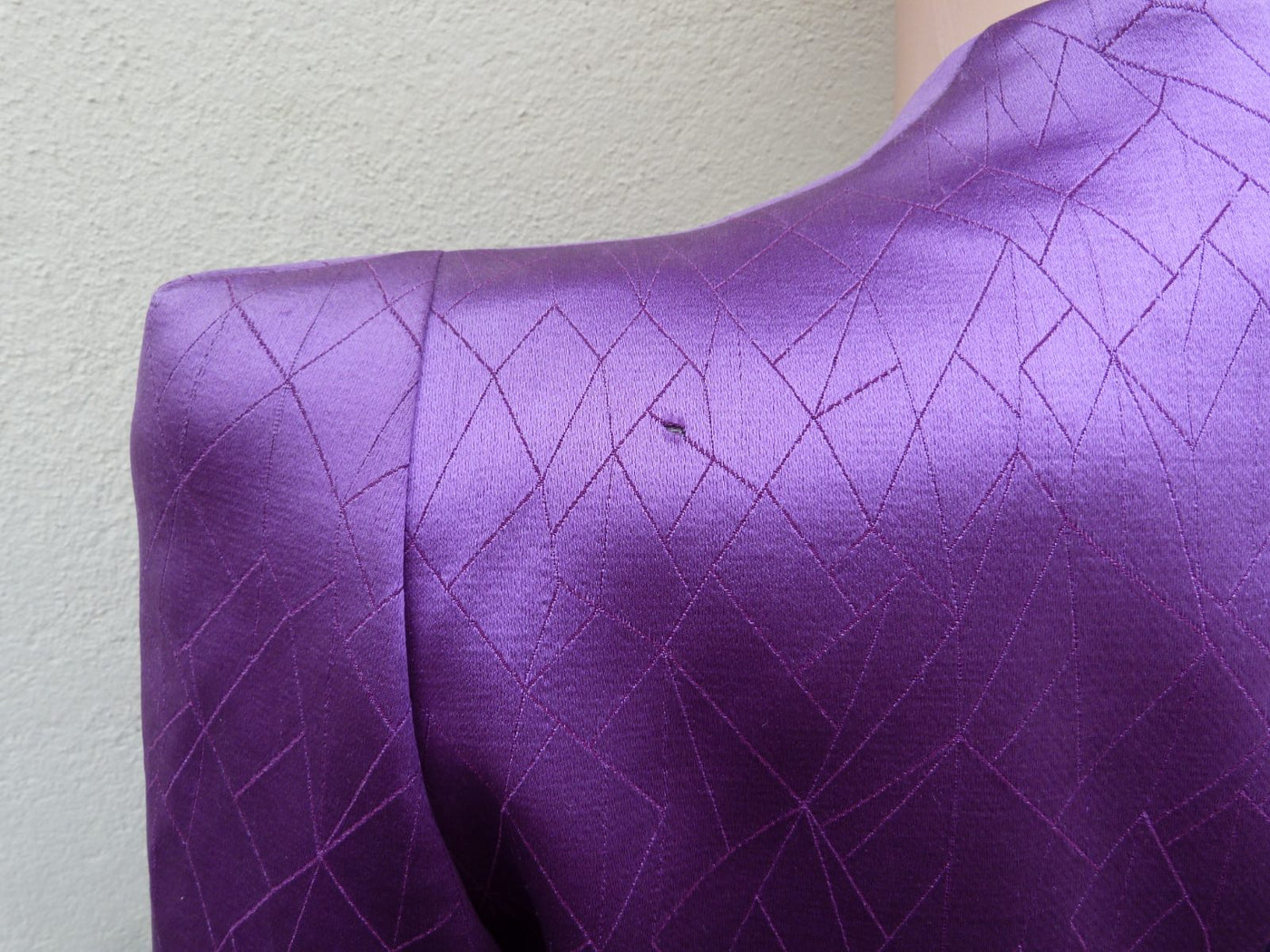 veste vintage 80 Thierry Mugler les infernales soie violette 36