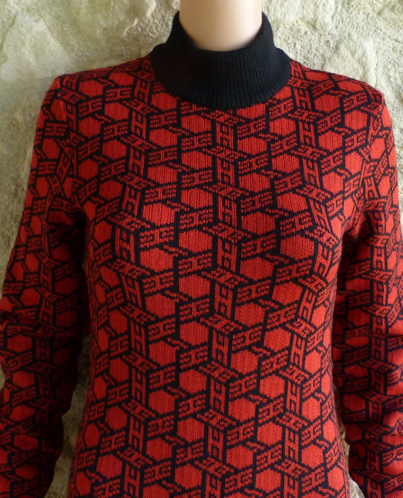 Robe d'archive 70/80 vintage Hermès monogramme H taille S/M