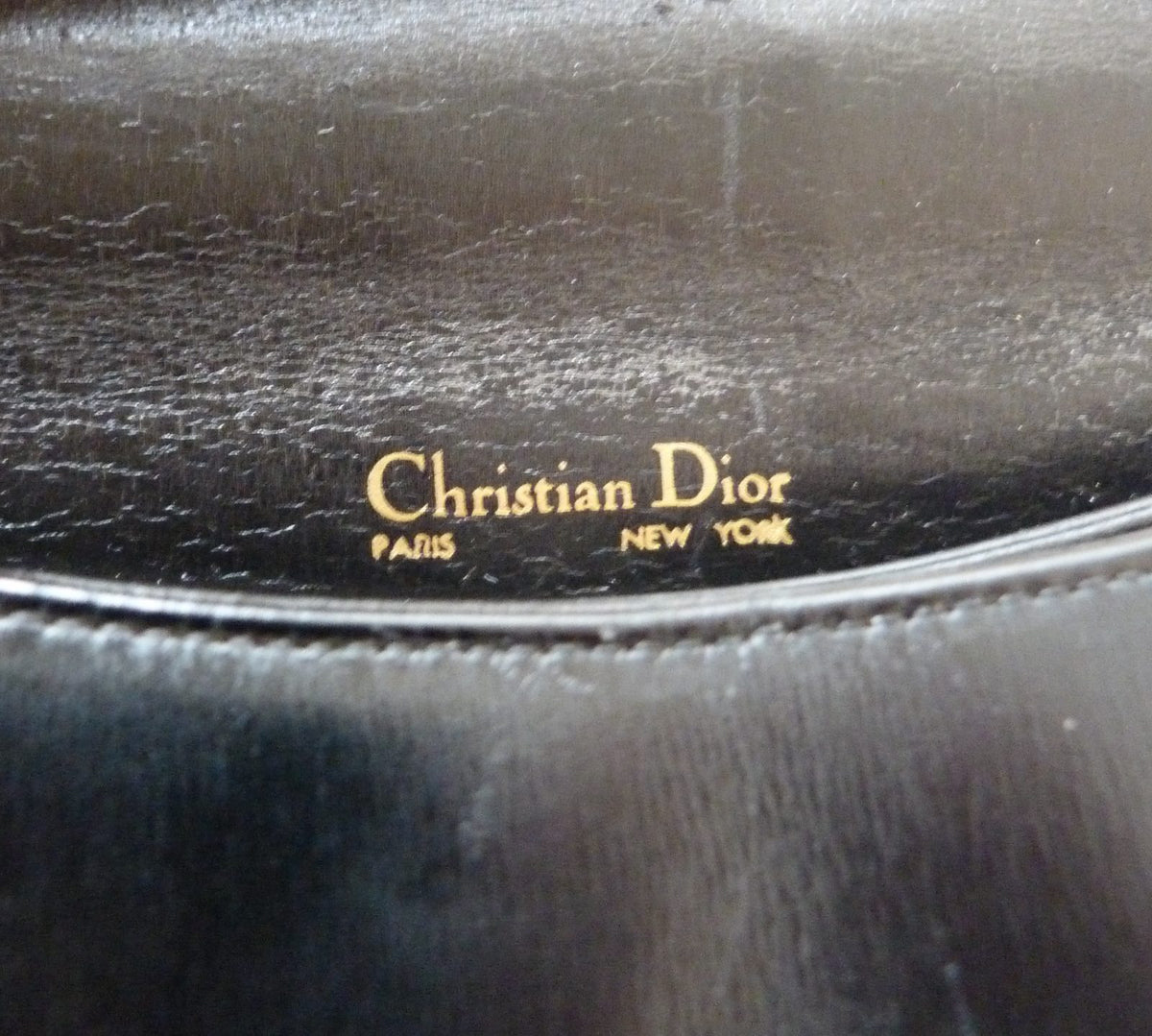 Sac à main Christian Dior "Two-Way" Vintage 70 Cuir & Toile Diorissimo