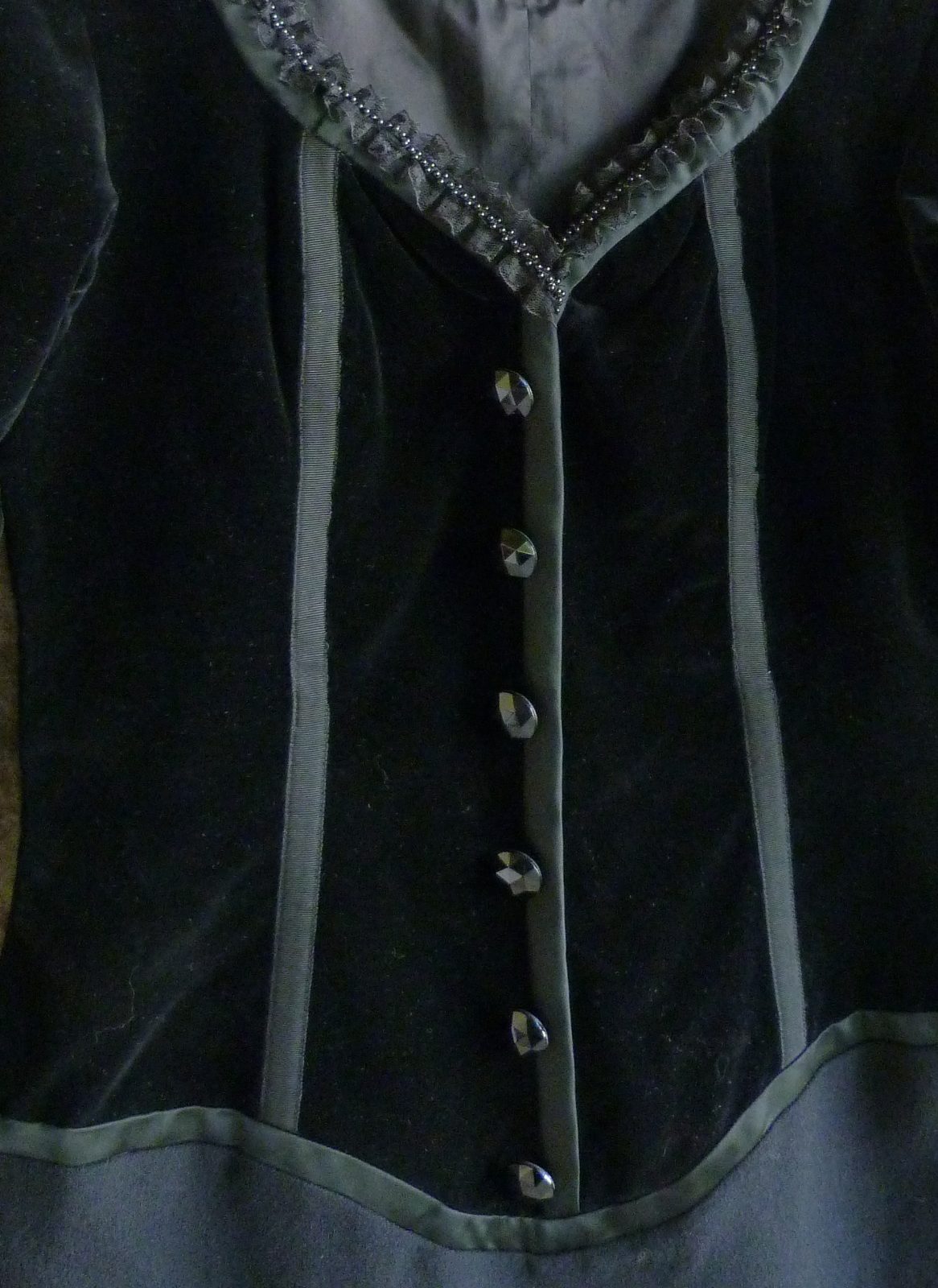 Robe Corset d'Archives Yves Saint Laurent Rive Gauche Années 1980