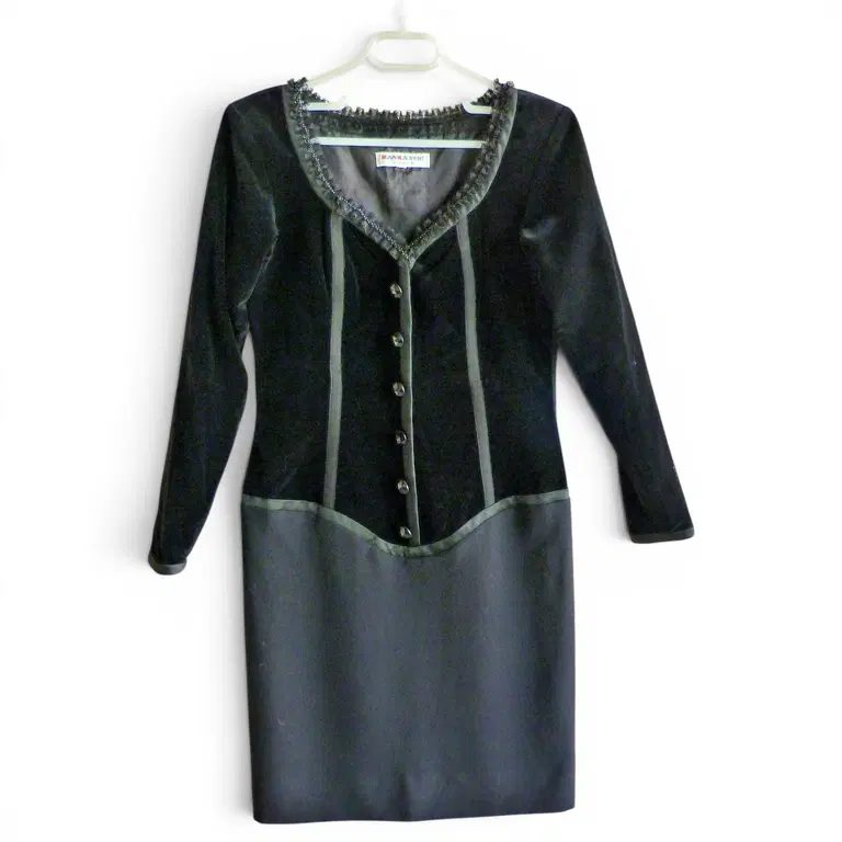 Robe Corset d'Archives Yves Saint Laurent Rive Gauche Années 1980