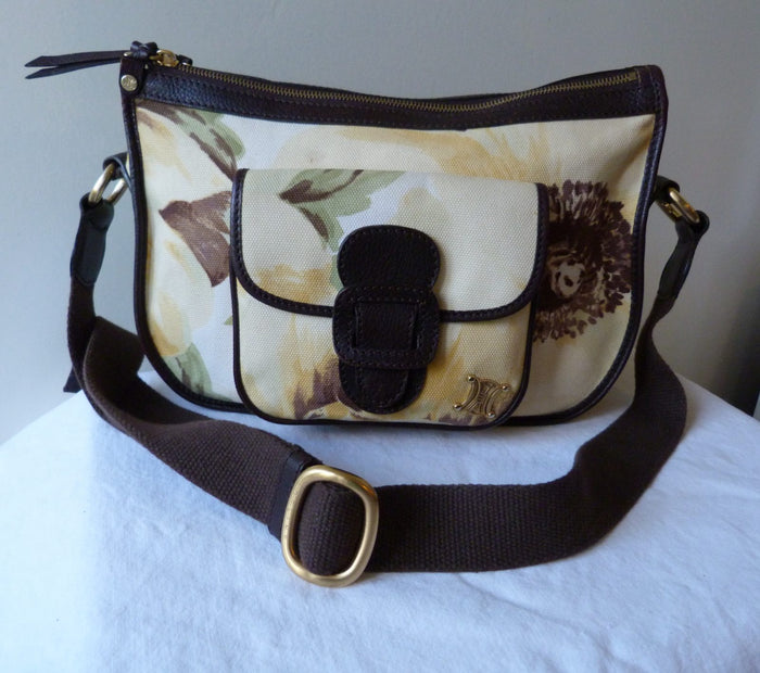 sac besace vintage Celine èdition rare tournesols (Ère Michael Kors) 90/00