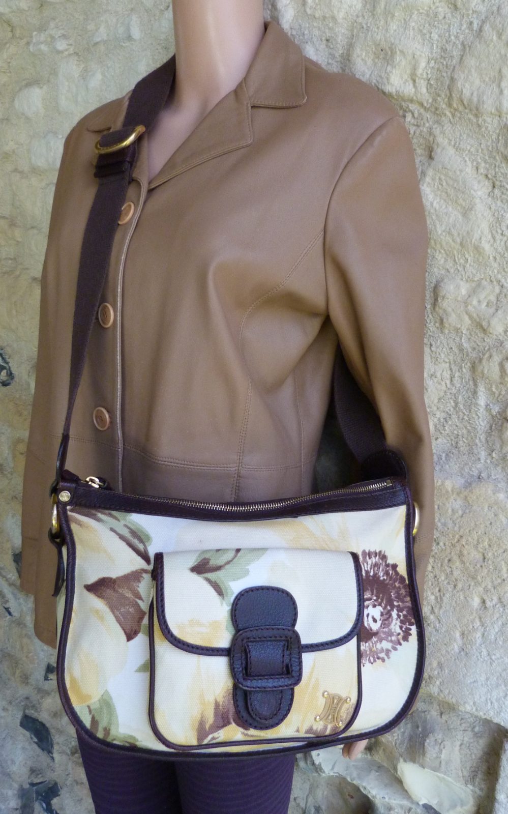 sac besace vintage Celine èdition rare tournesols (Ère Michael Kors) 90/00