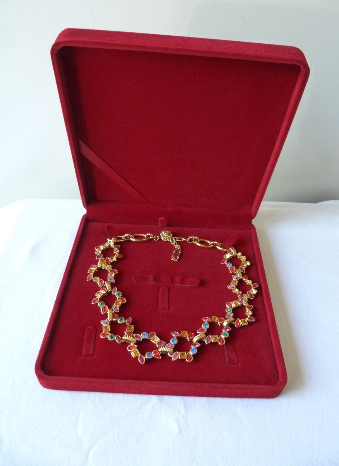 Rare Collier Plastron Yves Saint Laurent Vintage 80