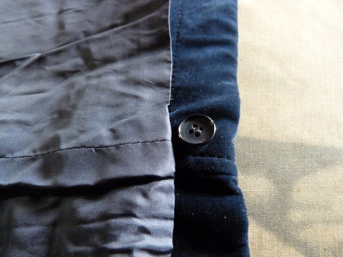 jupe midi 70/80 Yves Saint Laurent rive gauche velours bleu nuit 34/36