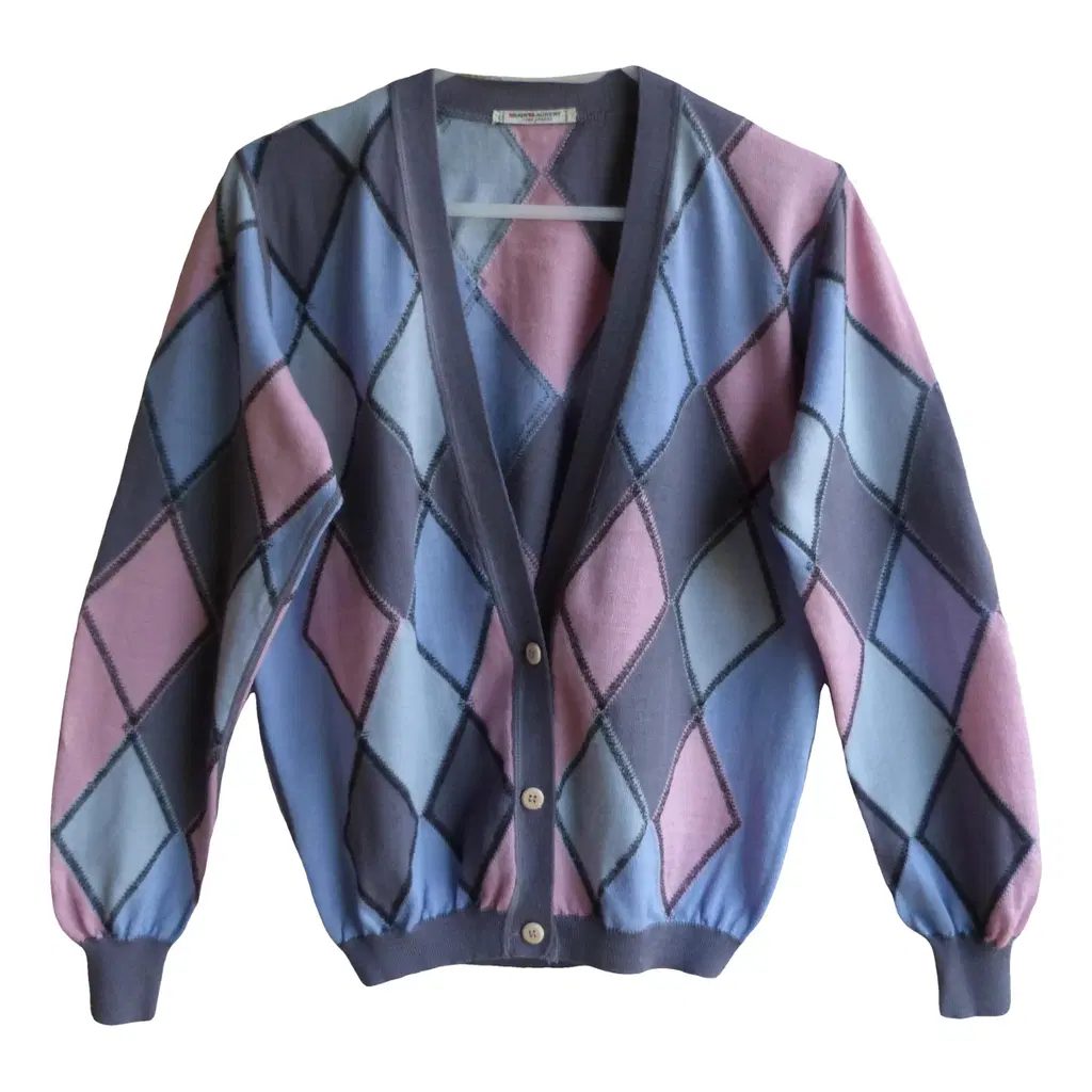 Gilet / Cardigan Vintage Yves Saint Laurent Rive Gauche 80s Pur Laine