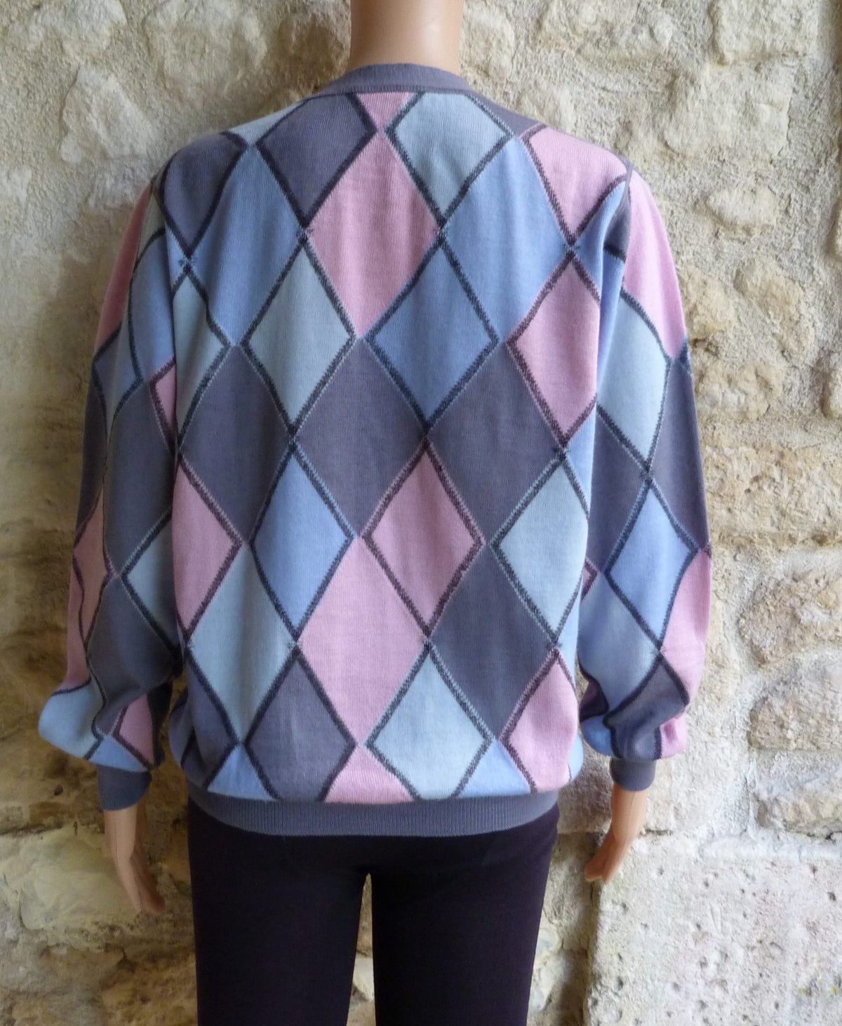 Gilet / Cardigan Vintage Yves Saint Laurent Rive Gauche 80s Pur Laine