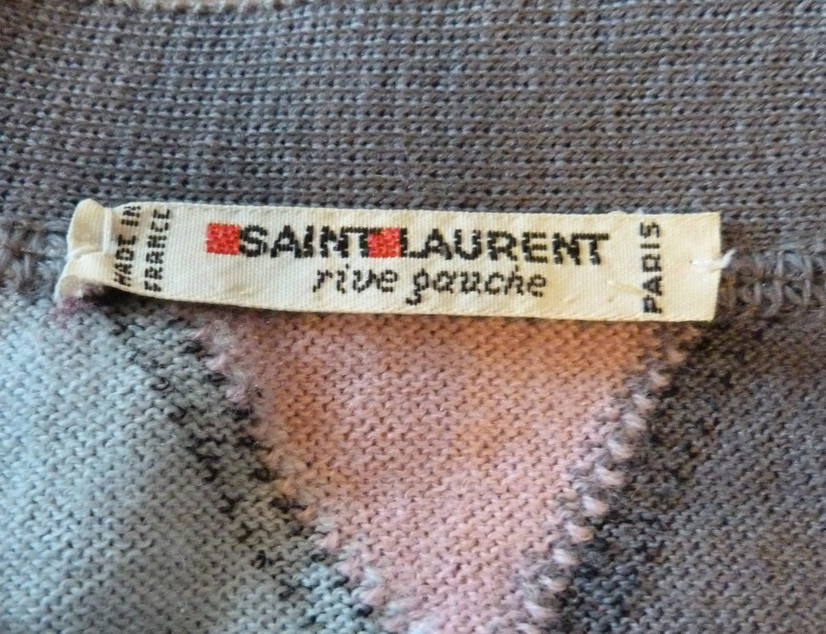 Gilet / Cardigan Vintage Yves Saint Laurent Rive Gauche 80s Pur Laine