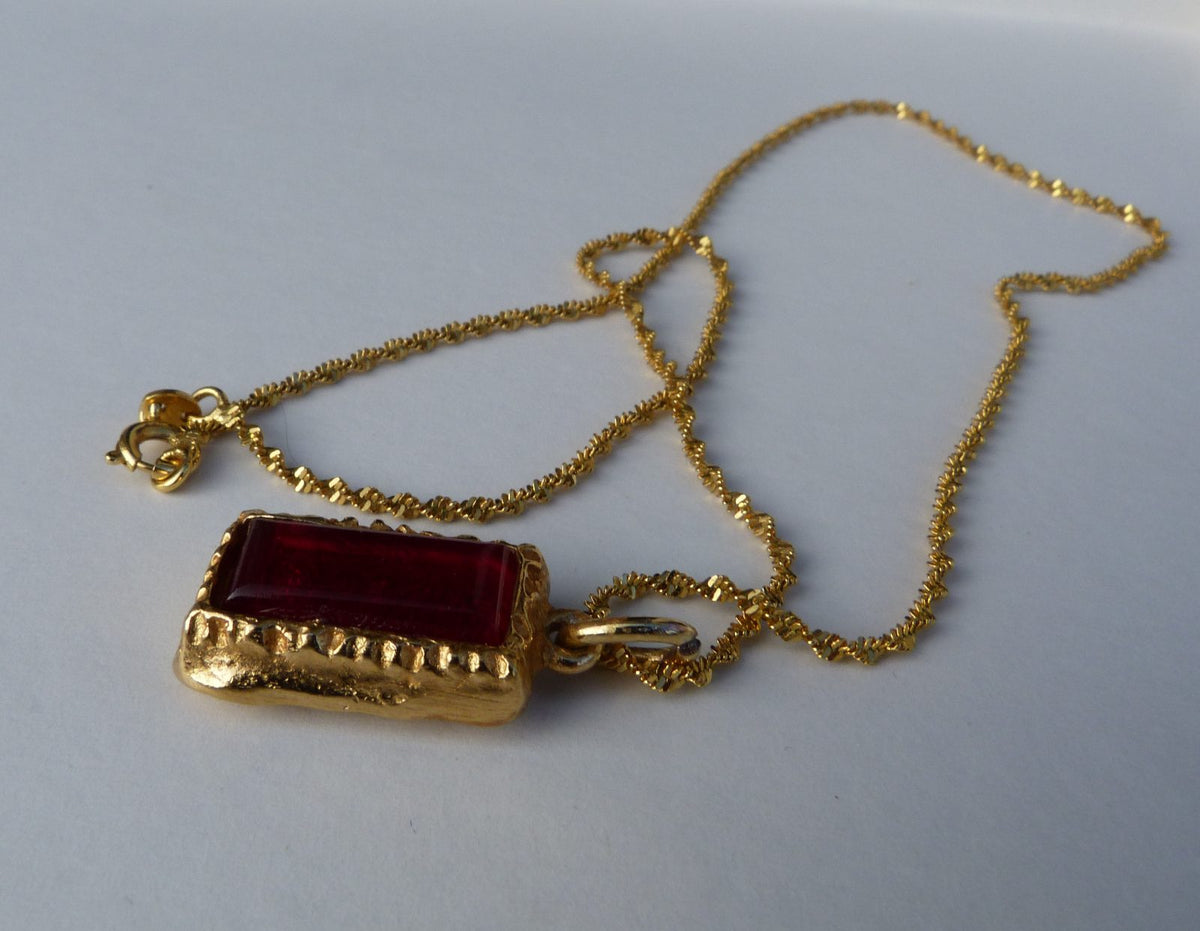 collier pendentif Christian Lacroix vintage années 1990 authentique