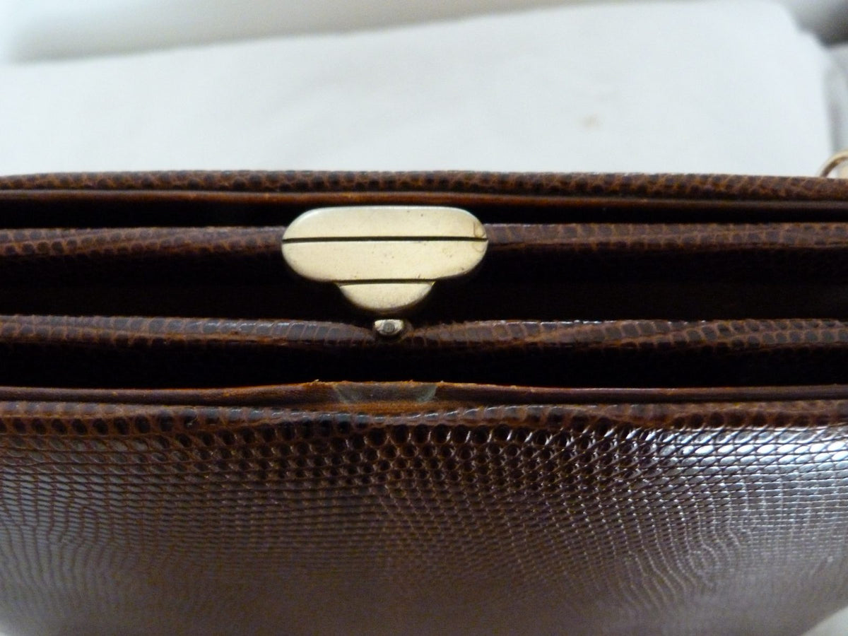 années 50/60 sac cuir Lézard France