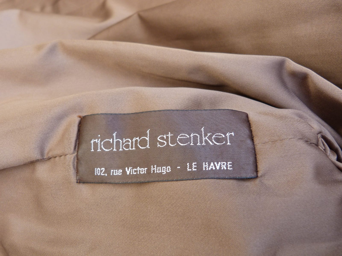 Manteau 3/4 vintage 80s fourrure de renard et cuir - Richard Stenker