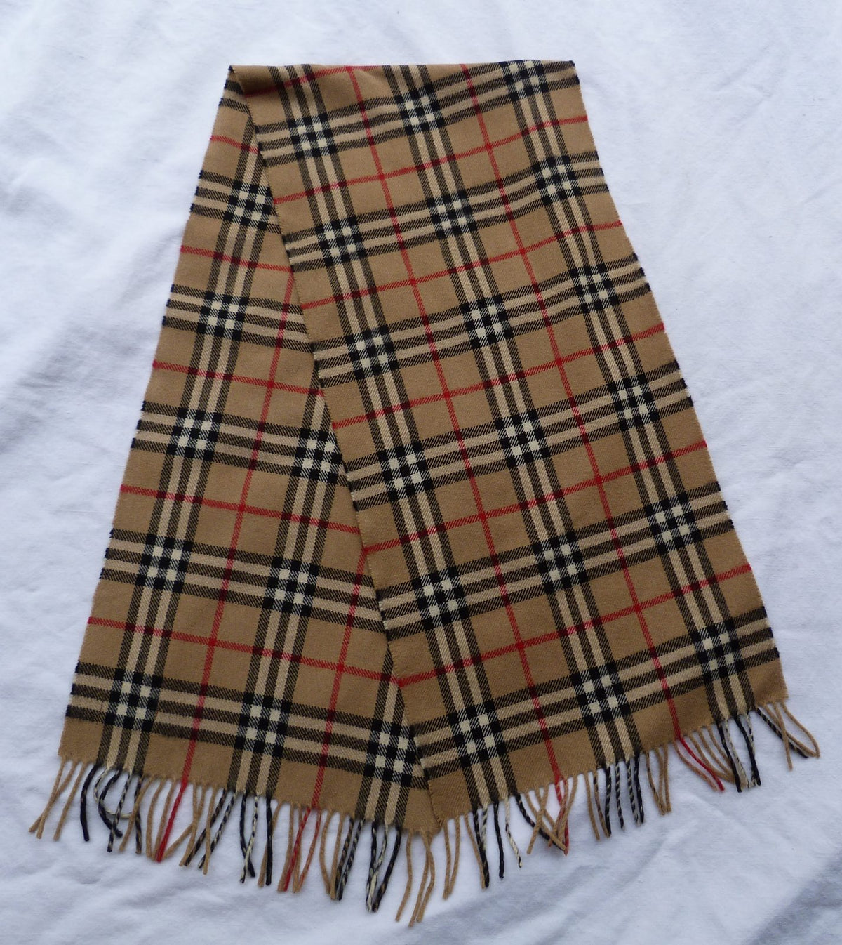 écharpe vintage Burberrys années 80/90s 100% cachemire – nova check
