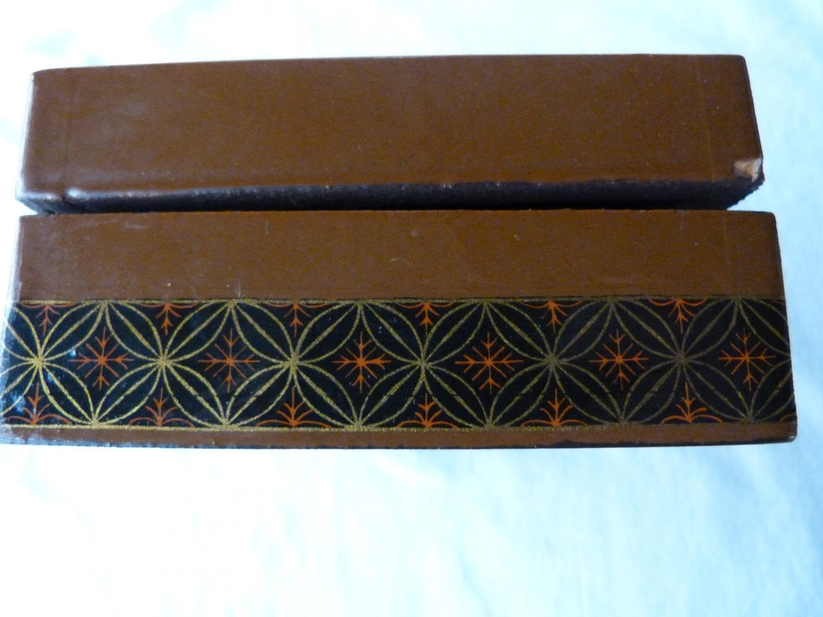 boîte en bois massif laquée collection vintage Christian Dior maison 70/80