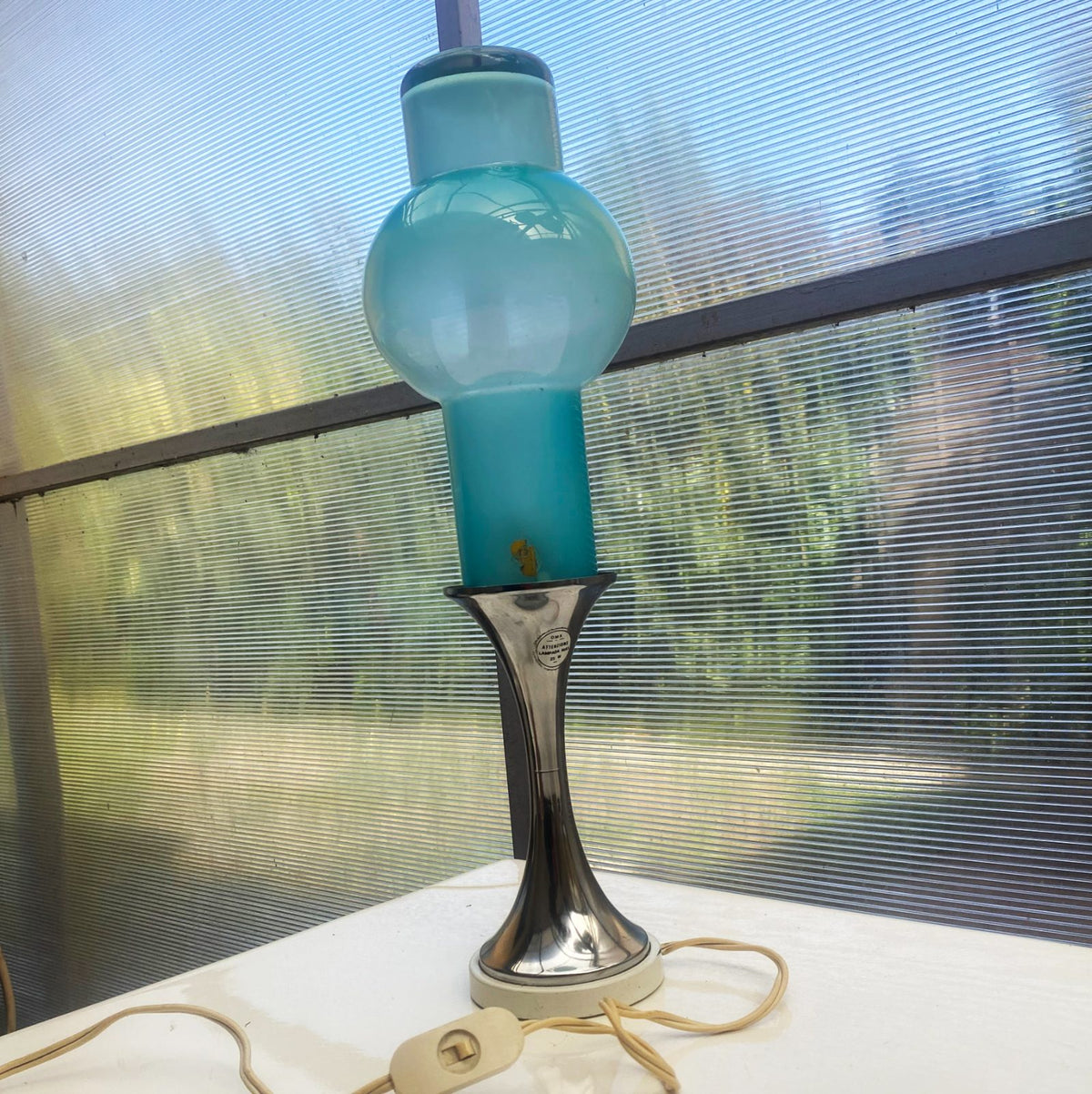 Rare lampe Oma — Italie - space age - années 1970.