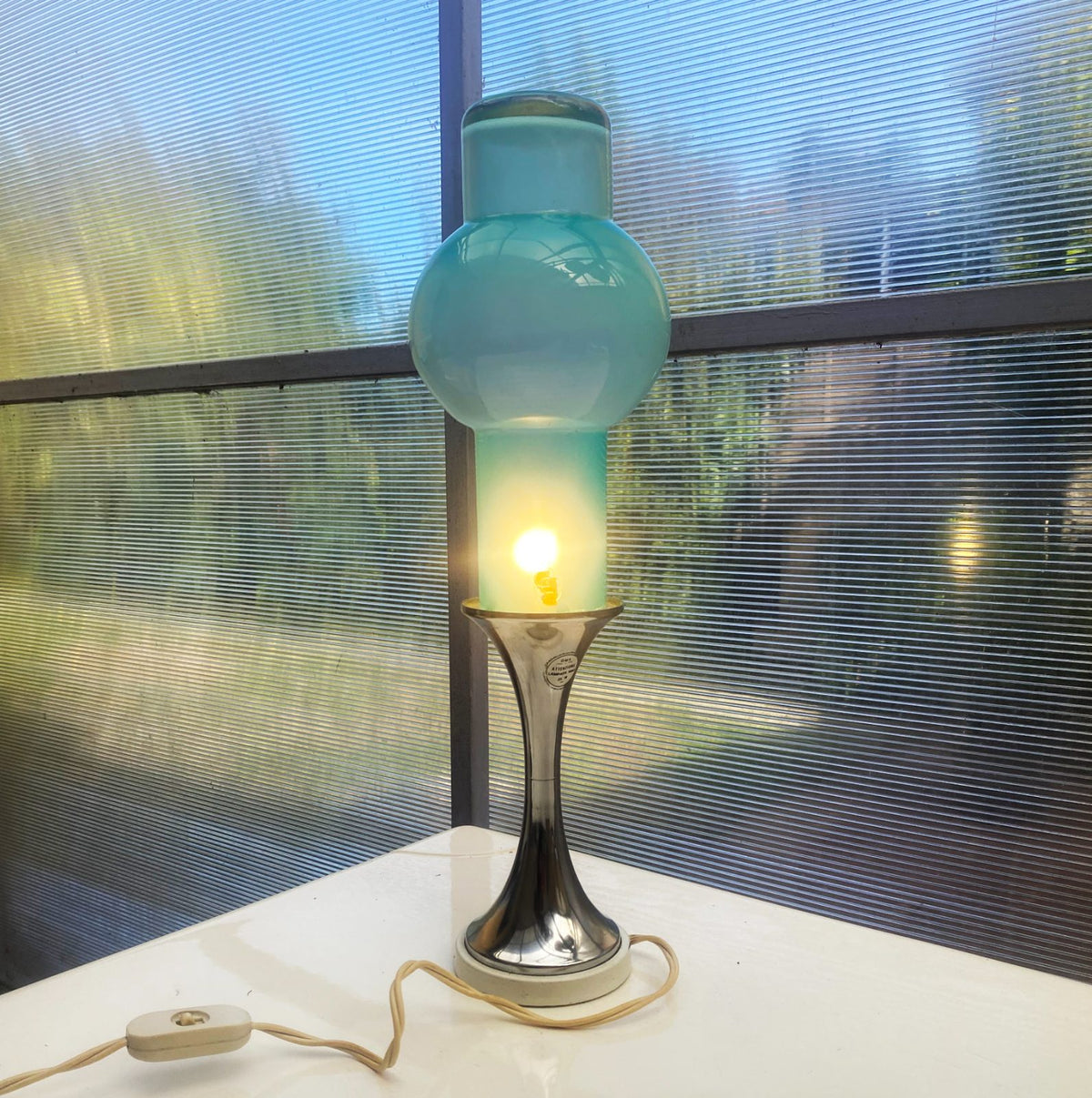 Rare lampe Oma — Italie - space age - années 1970.