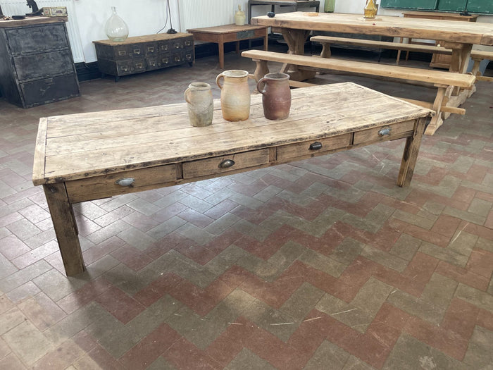 TABLE BASSE DE FERME 8 TIROIRS