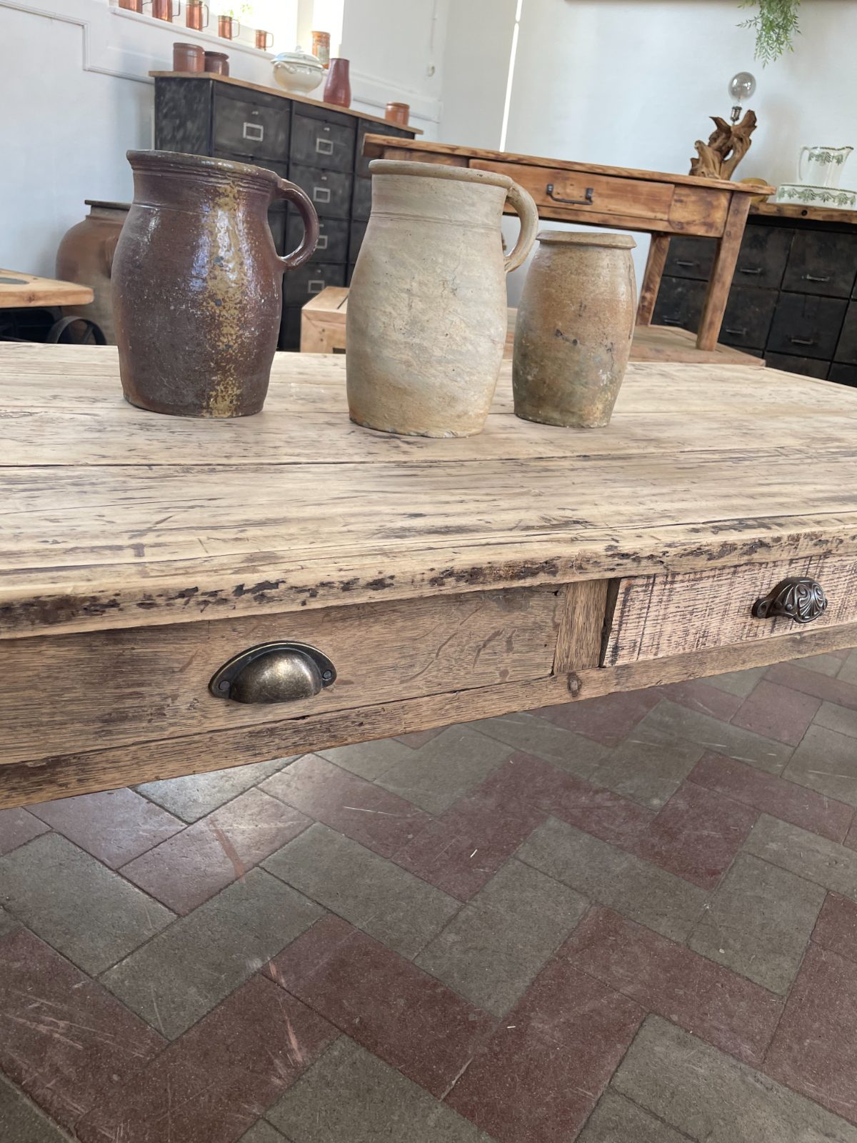TABLE BASSE DE FERME 8 TIROIRS