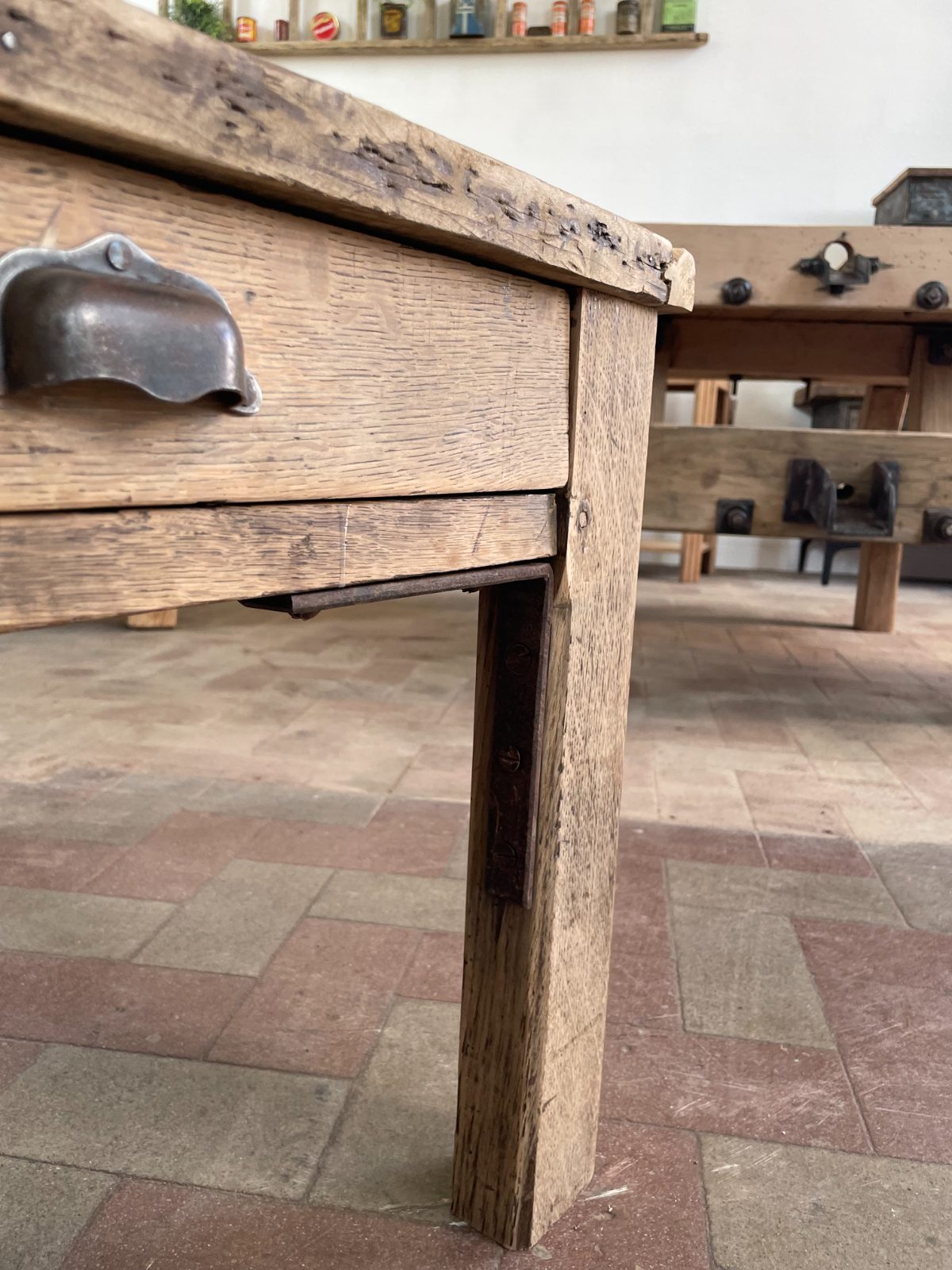TABLE BASSE DE FERME 8 TIROIRS