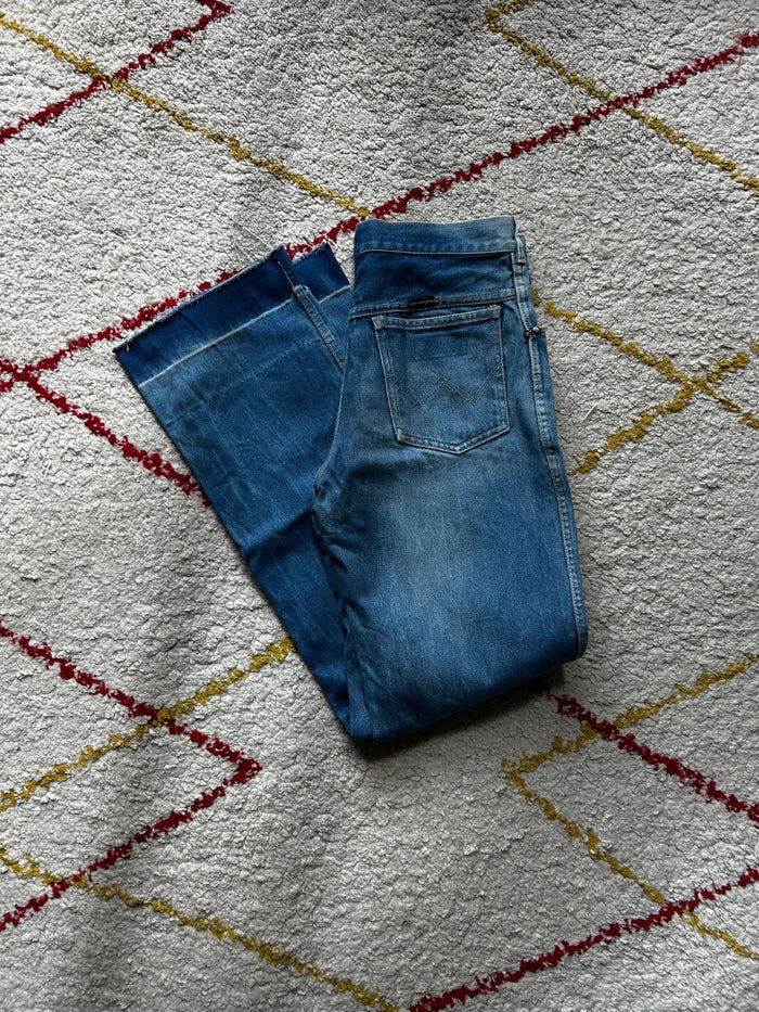 Jean Wrangler Vintage 1977 Made in Belgium – Released Hem Rétro 70s