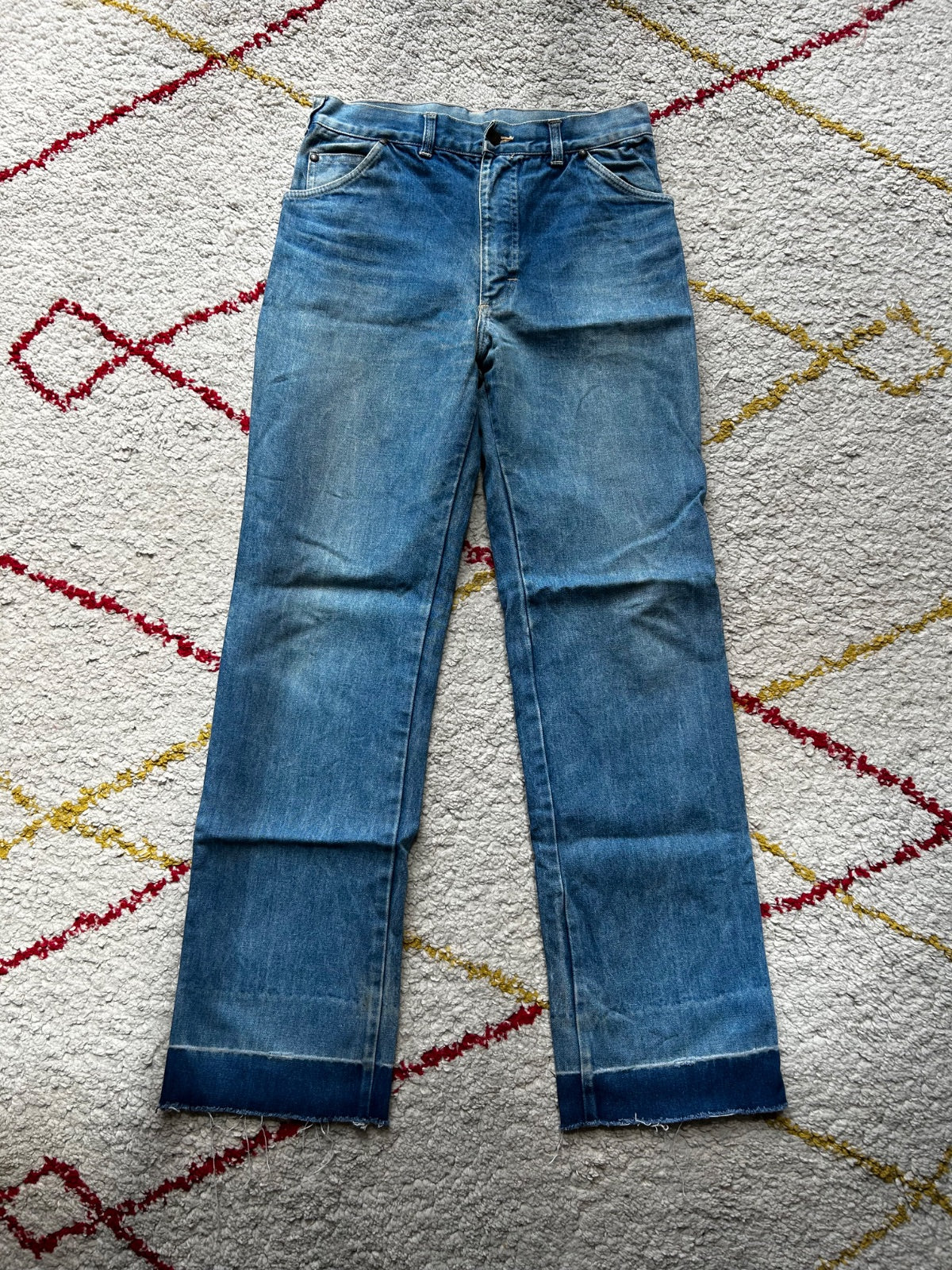 Jean Wrangler Vintage 1977 Made in Belgium – Released Hem Rétro 70s