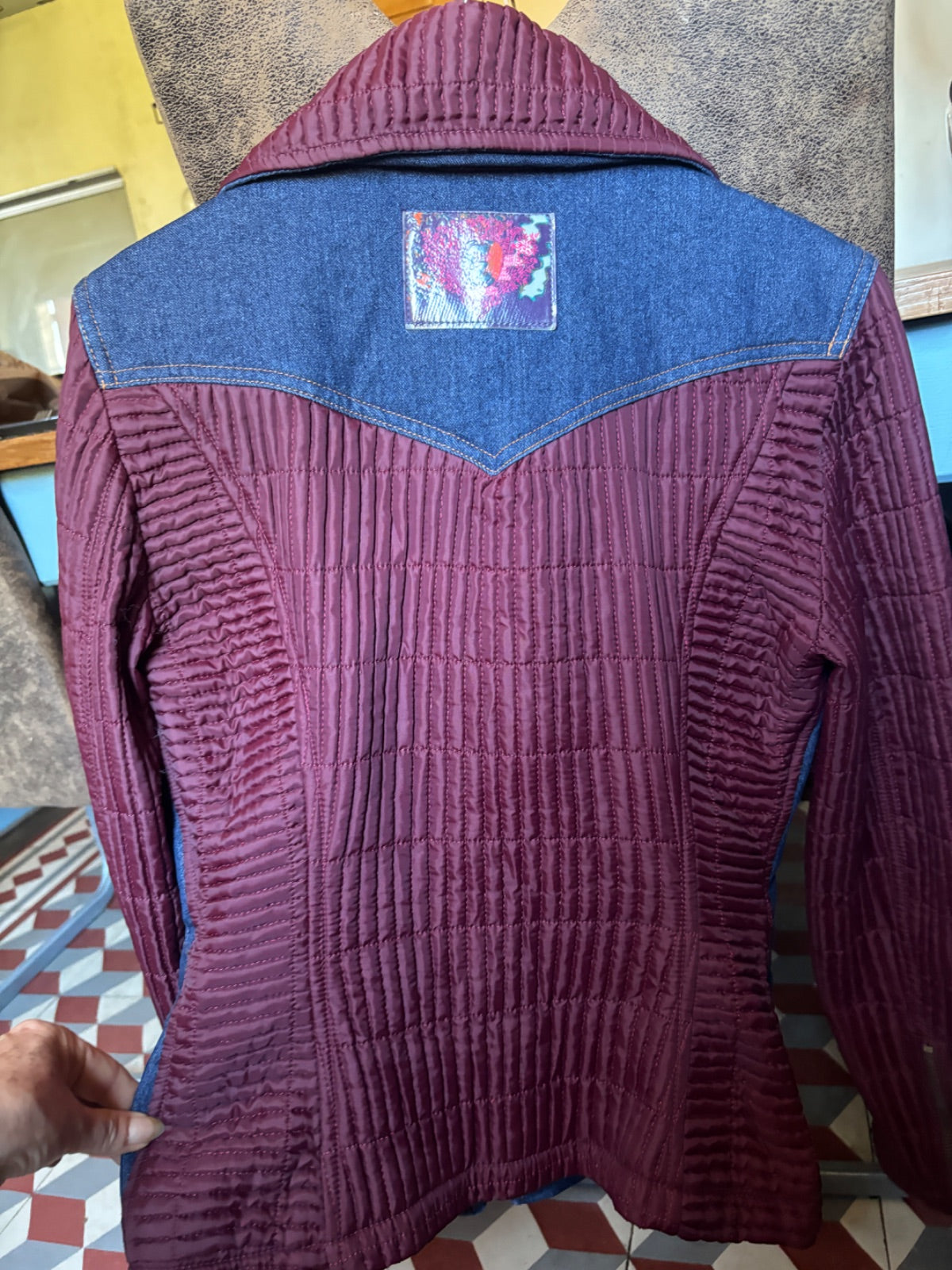 Veste doudoune et jean