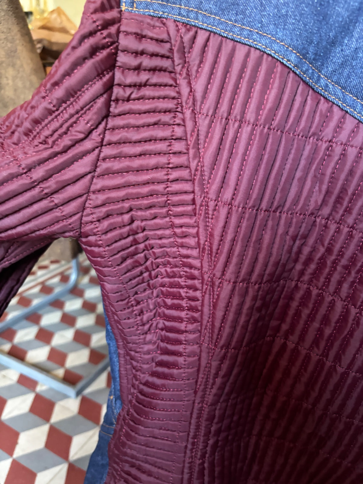 Veste doudoune et jean