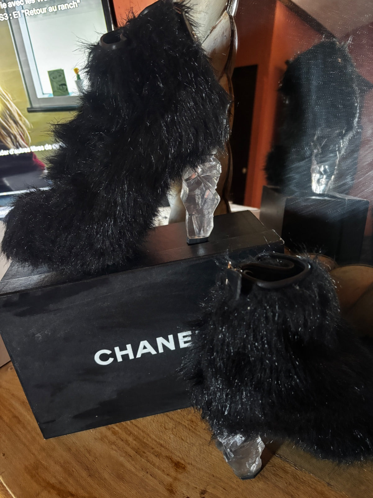 boots  Fourrure Chanel