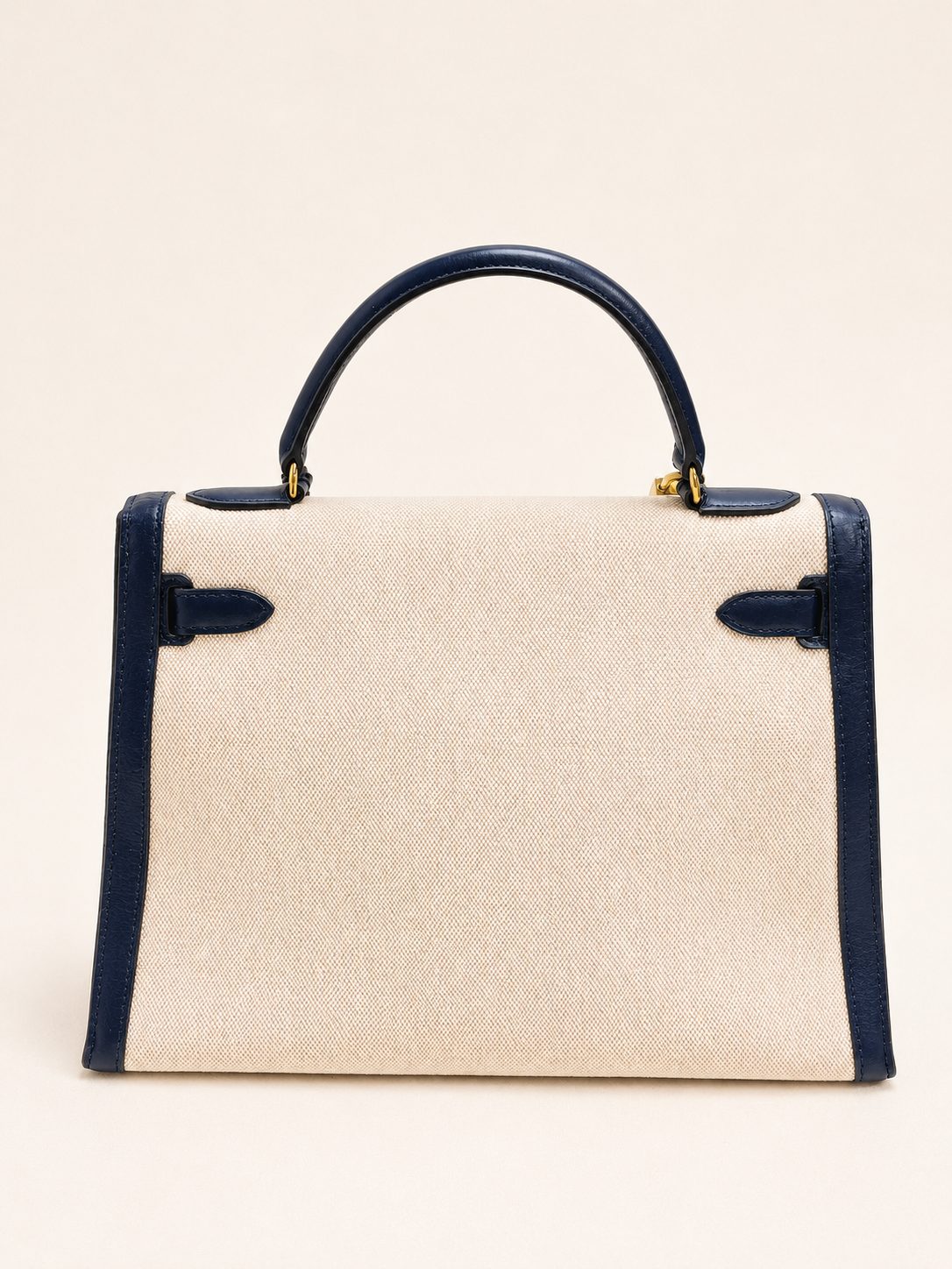 HERMÈS Sac Kelly Sellier 32 Box et Toile H