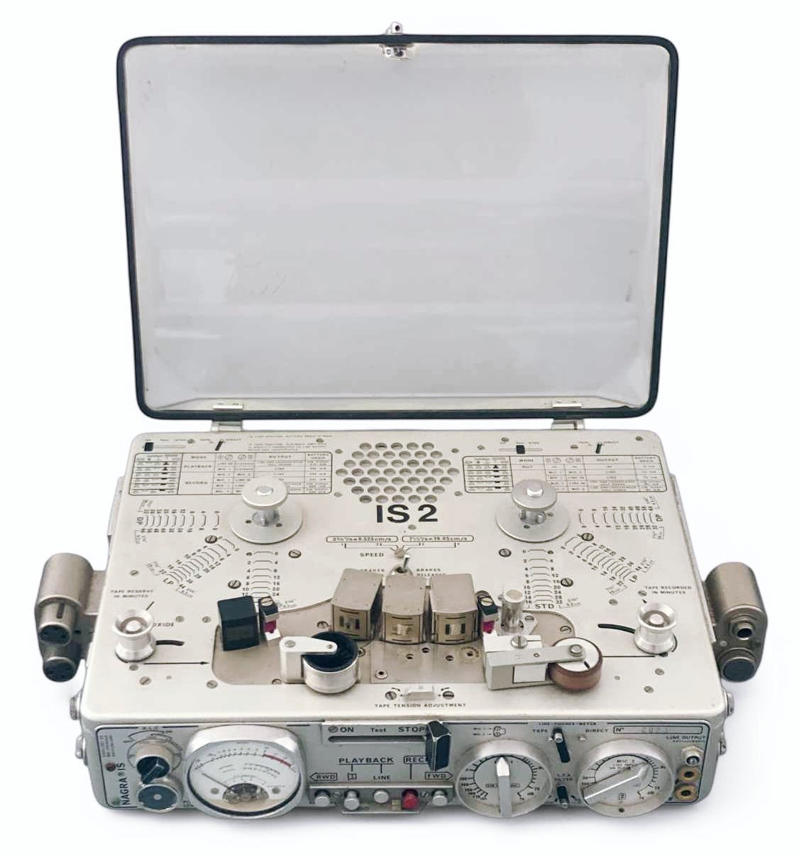 Magnétophone Nagra IS-LT vintage – Pour collectionneur – Avec étui cuir