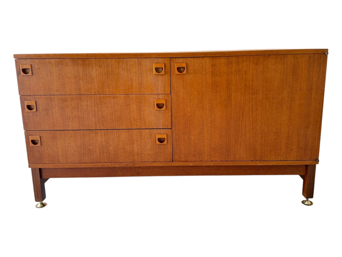 Enfilade / Meuble TV vintage « Multi TV 67 » par André Monpoix - Teck - France,