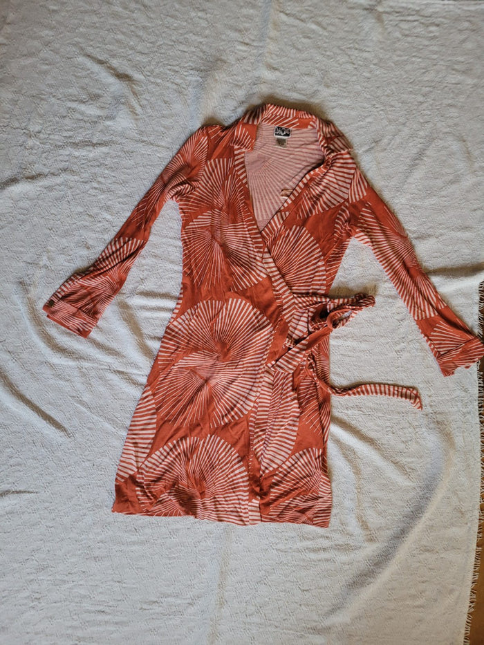 Robe portefeuille en soie